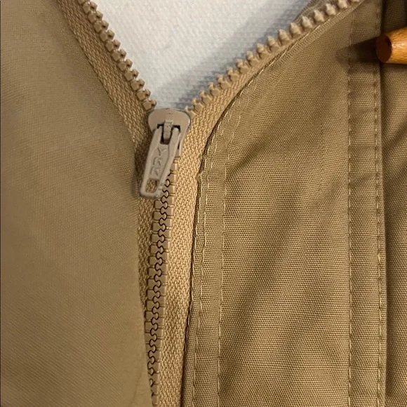 Andy John’s Barn coat jacket tan with zip toggle buttons Vintage size 10 - Picture 9 of 14